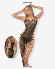 Hkmeair Khushi Print Sexy Net Bodystocking No H8234