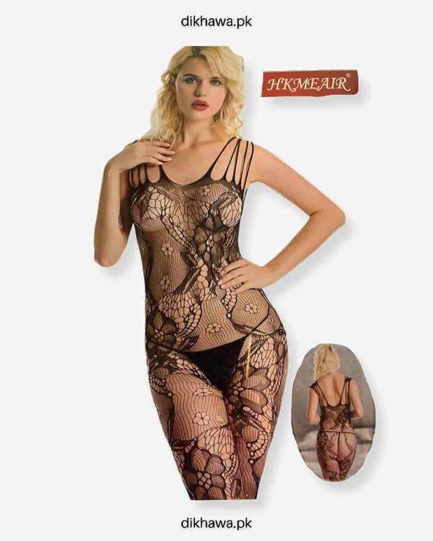 Hkmeair Khushi Print Sexy Net Bodystocking No 8023