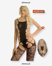 Hkmeair Khushi Print Sexy Net Bodystocking No 8048