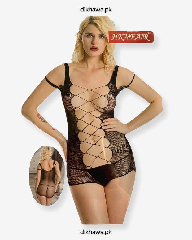 Hkmeair Khushi Print Sexy Net Bodystocking No 8021