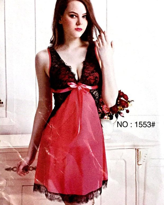 Romantic Short Nightwear For Women -  1553