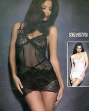 Romantic Sexy Net Short Nighty For Women - 1776