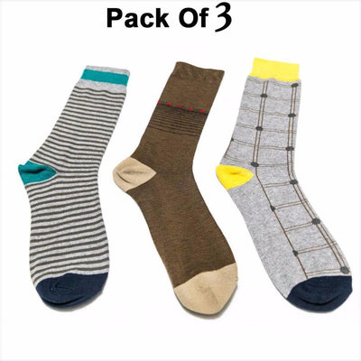 Pack of 3 Men's Full Socks Value Pack - KL-02 - Mens Socks - diKHAWA Online Shopping in Pakistan