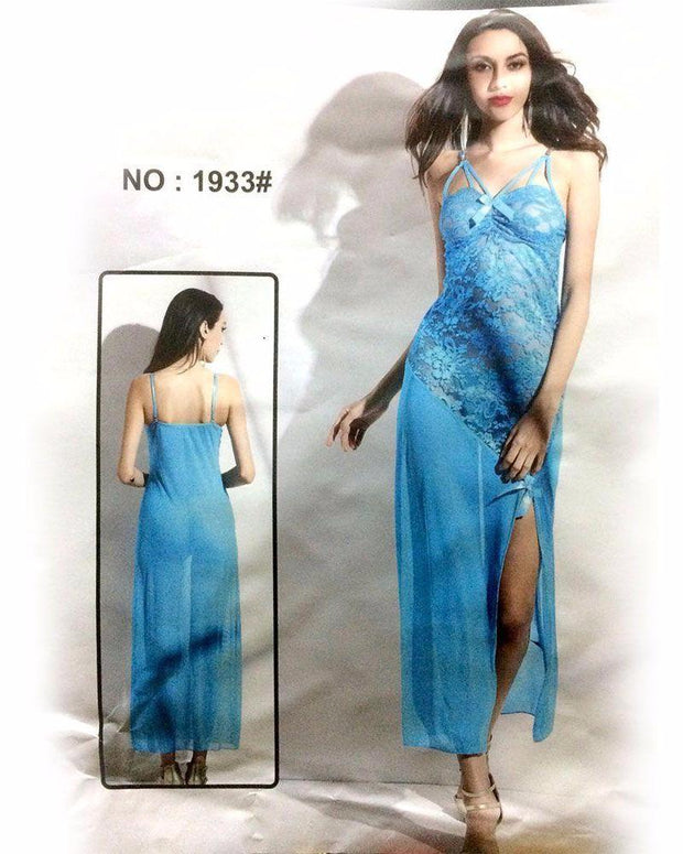 Bridal Long Net Nighty - MN - 1933 - Nighty - diKHAWA Online Shopping in Pakistan