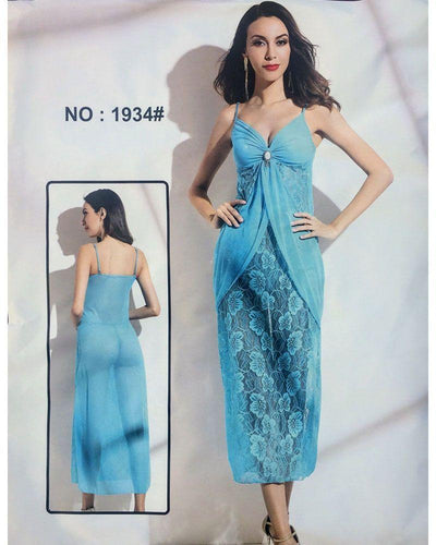 Hot & Sexy Long Net Nighty - 1934 - Nighty - diKHAWA Online Shopping in Pakistan