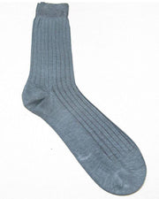 Grey Cotton Rib Socks - KL-20 - Mens Socks - diKHAWA Online Shopping in Pakistan