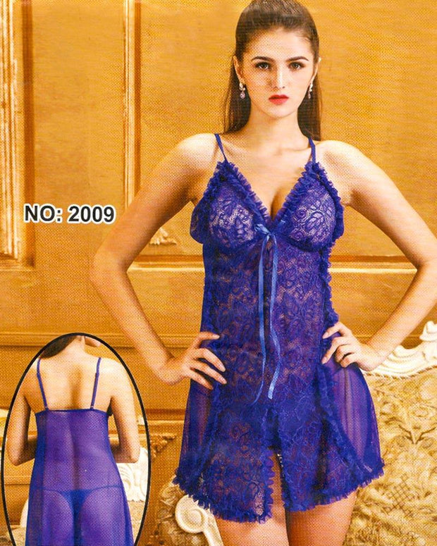 Bridal Sexy Transparent Short Lace Nighty - 2009