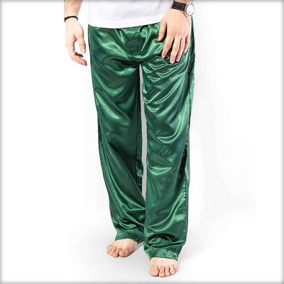 100% Polyester Solid Satin Men's Pajama MP51-GR - Mens Pajama - diKHAWA Online Shopping in Pakistan