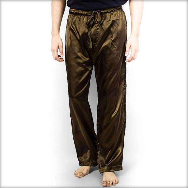 100% Polyester Solid Satin Men's Pajama MP51-MH - Mens Pajama - diKHAWA Online Shopping in Pakistan