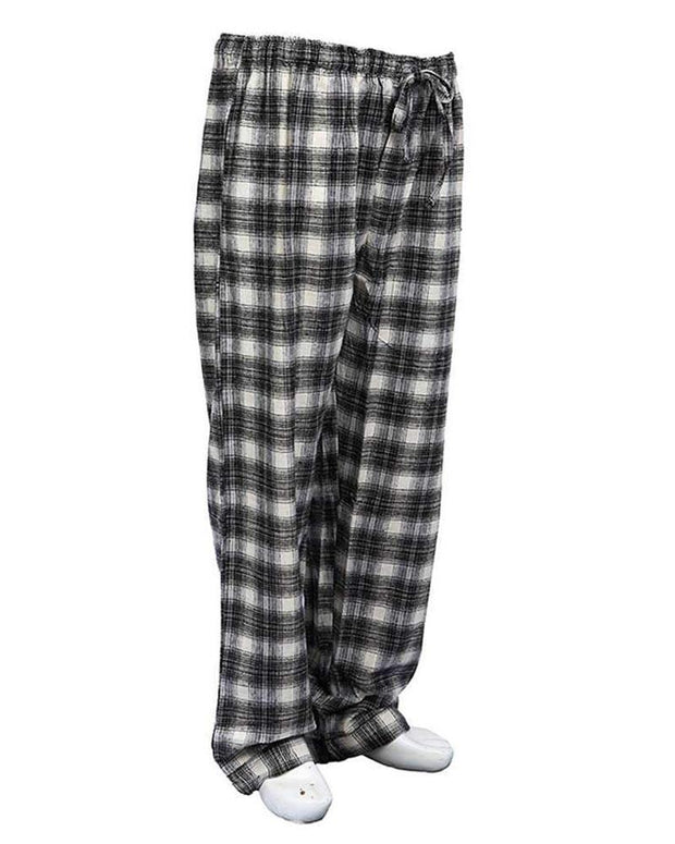 Men's Cotton Checkered Pajama - Black & White - Mens Pajama - diKHAWA Online Shopping in Pakistan