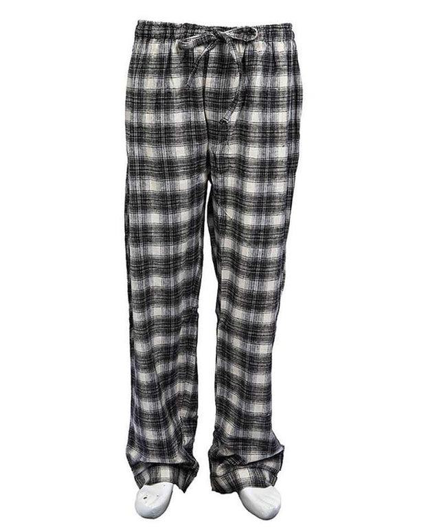 Men's Cotton Checkered Pajama - Black & White - Mens Pajama - diKHAWA Online Shopping in Pakistan