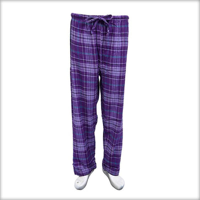 Purple Checkered Pajama For Women - Ladies Pyjama - diKHAWA Online Shopping in Pakistan