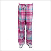 Pink & Sky Blue Checkered Pajama For Women - Ladies Pyjama - diKHAWA Online Shopping in Pakistan