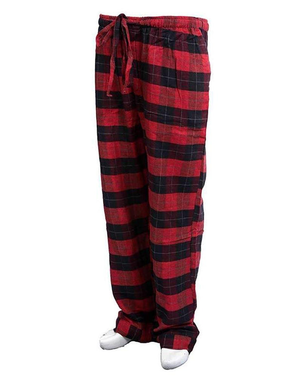 Men's Cotton Checkered Pajama - Black & Red - Mens Pajama - diKHAWA Online Shopping in Pakistan