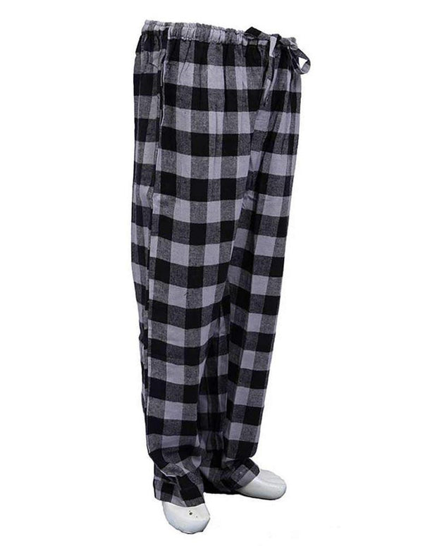 Men's Cotton Checkered Pajama - Black - Mens Pajama - diKHAWA Online Shopping in Pakistan