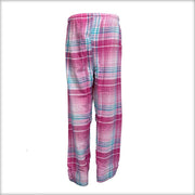 Pink & Sky Blue Checkered Pajama For Women - Ladies Pyjama - diKHAWA Online Shopping in Pakistan