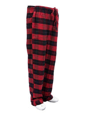 Men's Cotton Checkered Pajama - Black & Red - Mens Pajama - diKHAWA Online Shopping in Pakistan