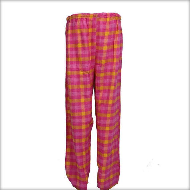 Pink Checkered Pajama For Women - Ladies Pyjama - diKHAWA Online Shopping in Pakistan