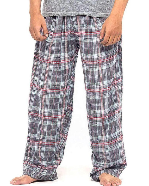 Pack of 2 - Men's Cotton Check Pajama - Cotton Yarn Dyed Flannel Men's Pajama MF-02