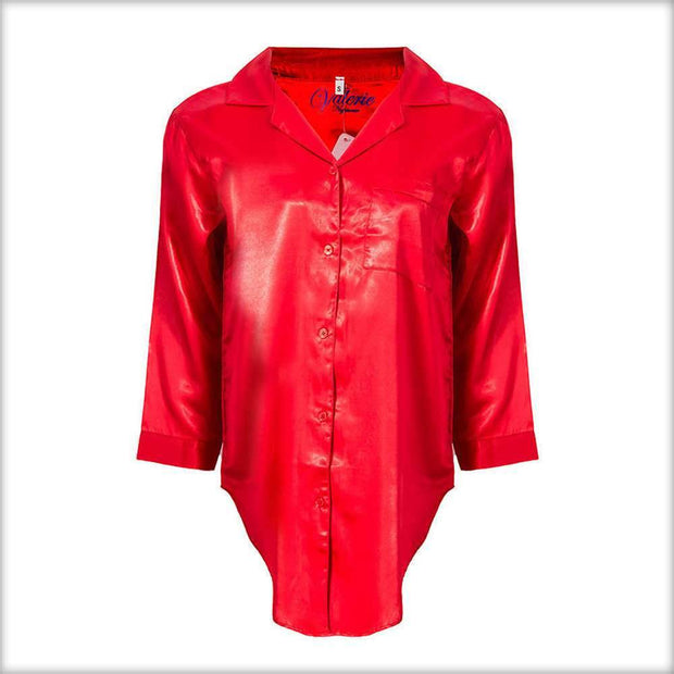 Red Satin Nightwear -  - diKHAWA Online Shopping in Pakistan