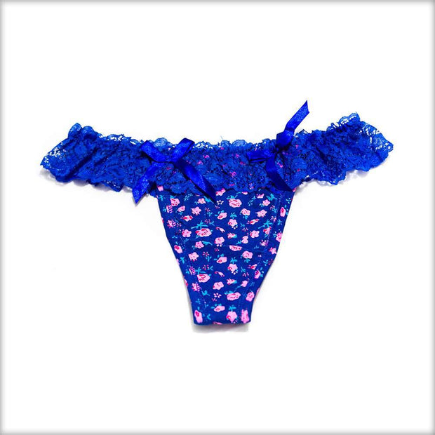 Net Lace Frill Blue Panty - Panty - diKHAWA Online Shopping in Pakistan