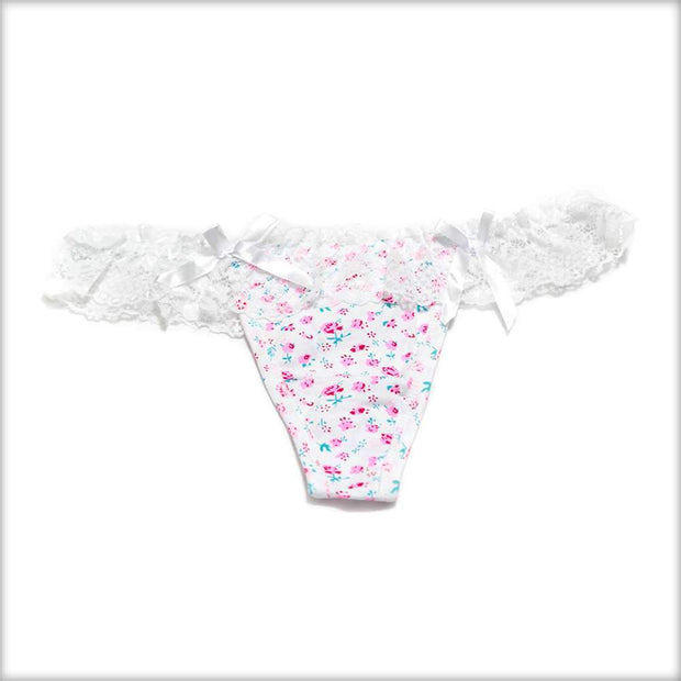 Net Lace Frill White Panty - Panty - diKHAWA Online Shopping in Pakistan