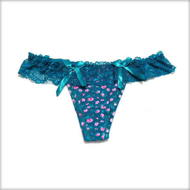 Net Lace Frill Sea Green Panty - Panty - diKHAWA Online Shopping in Pakistan