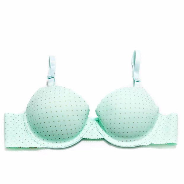 Pistachio Polka Dots Double Padded Bra