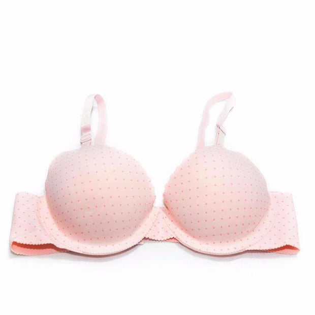 Pistachio Polka Dots Double Padded Bra - Bras - diKHAWA Online Shopping in Pakistan