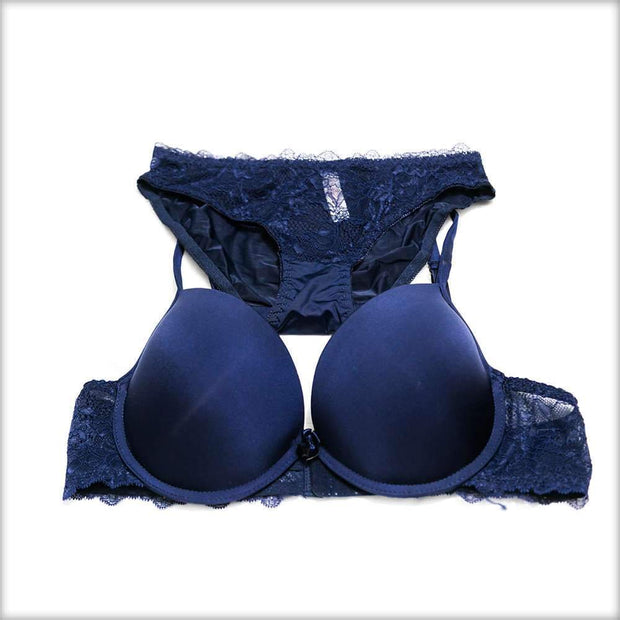 Victoria's Secret - Pushup Soft Padded Bra Panty Set - Plain Bra