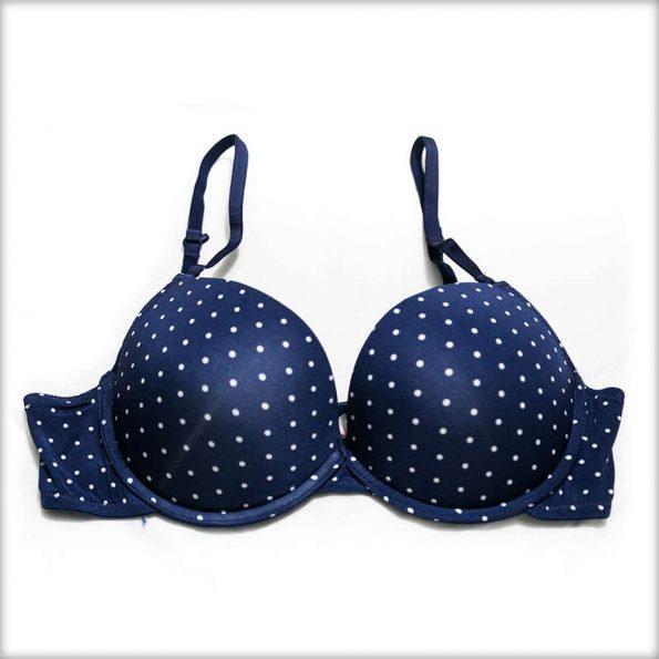Victoria's Secret - Pushup Bra Panty Set - Polka Dotted Seamless Bra