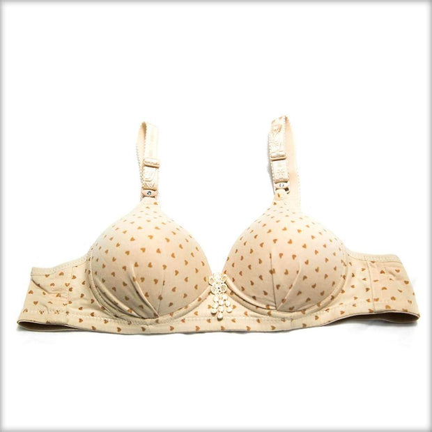 Single Padded Beige Bra - Bras - diKHAWA Online Shopping in Pakistan