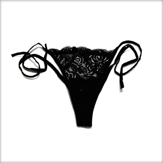 Pack Of 3 Lace Tie Bikini Panty - Panty - diKHAWA Online Shopping in Pakistan