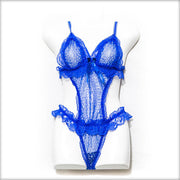 Honeymoon Lingerie Set - Blue - Lingerie - diKHAWA Online Shopping in Pakistan