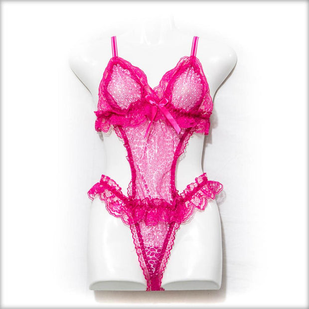 Honeymoon Lingerie Set - Pink - Lingerie - diKHAWA Online Shopping in Pakistan