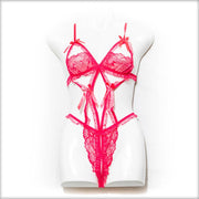 Half Cup Lingerie Set - Peach - Lingerie - diKHAWA Online Shopping in Pakistan