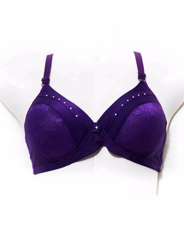 Single Padded Purple Bra - Bras - diKHAWA Online Shopping in Pakistan
