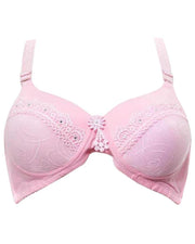 Pink Single Padded Non Wired Bra