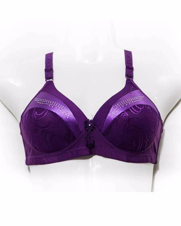 Single Padded Imported Bra Purple - Bras - diKHAWA Online Shopping in Pakistan