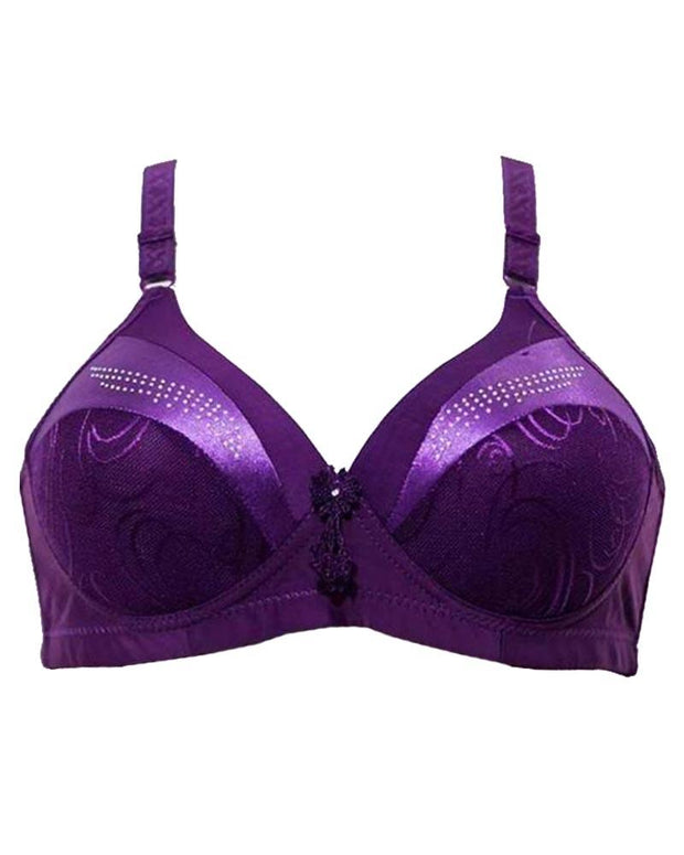 Single Padded Imported Bra Purple