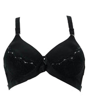 Single Padded Imported Black Bra