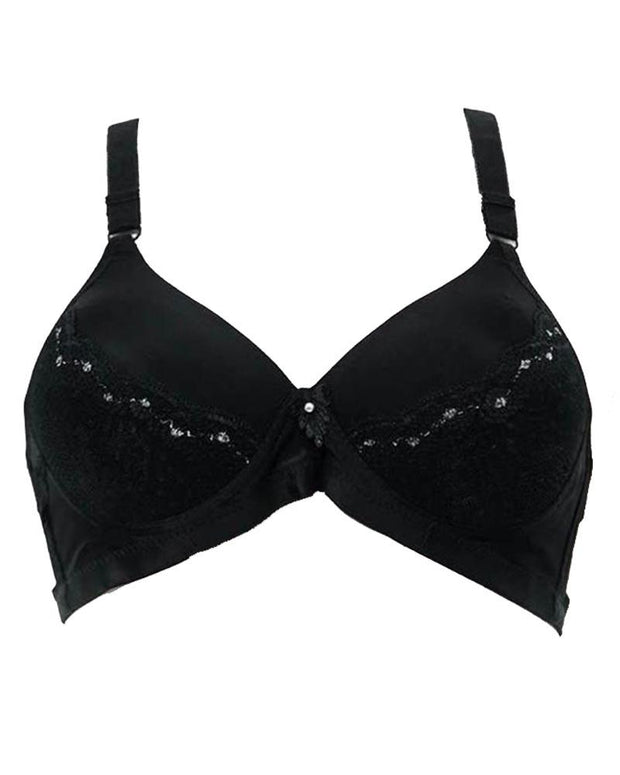Single Padded Imported Black Bra