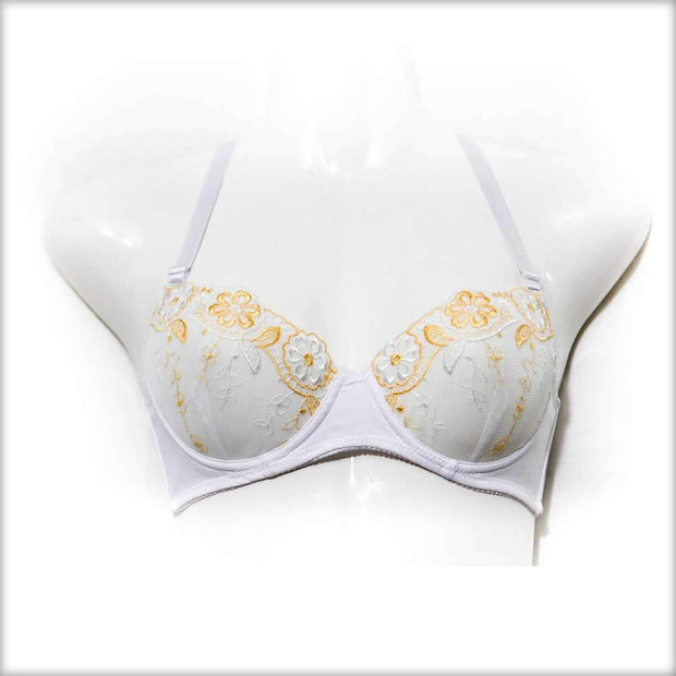 White Underwired Single Padded Bra - Bras - diKHAWA Online Shopping in Pakistan