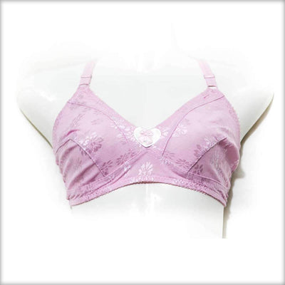 Pink Non Padded Net Bra - Bras - diKHAWA Online Shopping in Pakistan