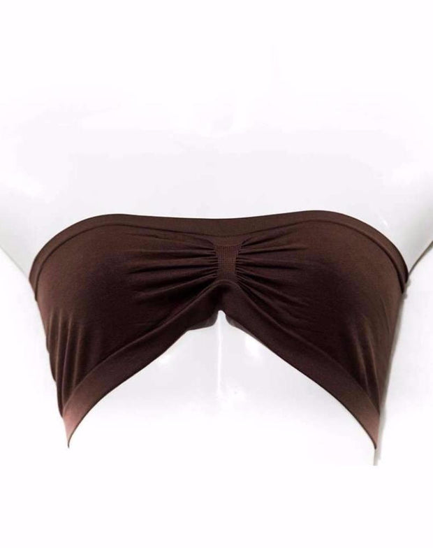 Brown Sports Bra Strapless Non Padded - Bras - diKHAWA Online Shopping in Pakistan