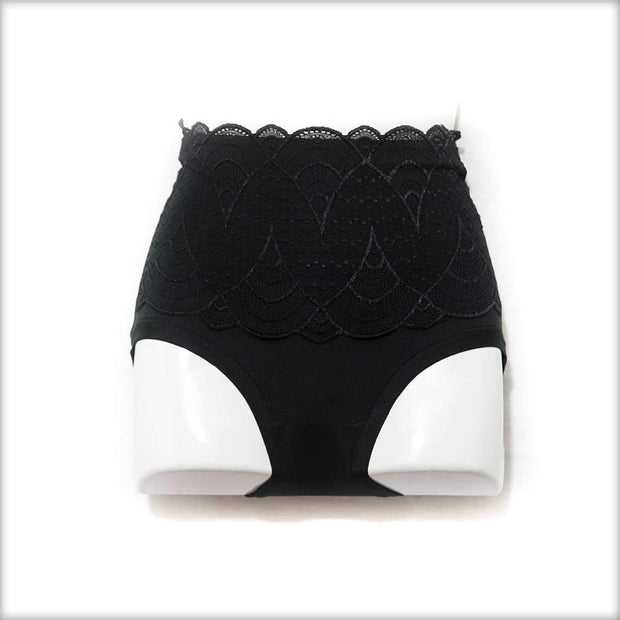 HIGH WAIST PANTY – Black Embroidered Panty - Panty - diKHAWA Online Shopping in Pakistan