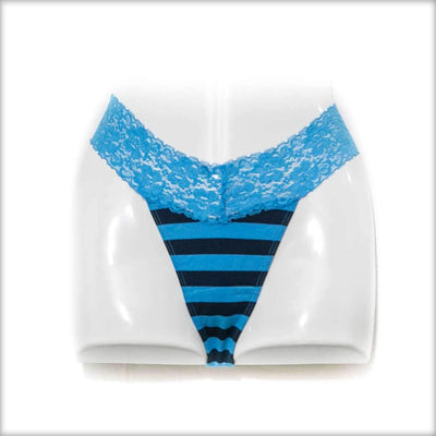 Net Lace Black & Blue Panty - Panty - diKHAWA Online Shopping in Pakistan