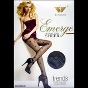 Emerge Translucent Patterned Tights - Leg Stocking - diKHAWA Online Shopping in Pakistan