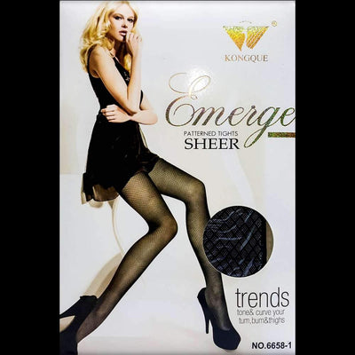 Emerge Patterned Tights - Leg Stocking - diKHAWA Online Shopping in Pakistan