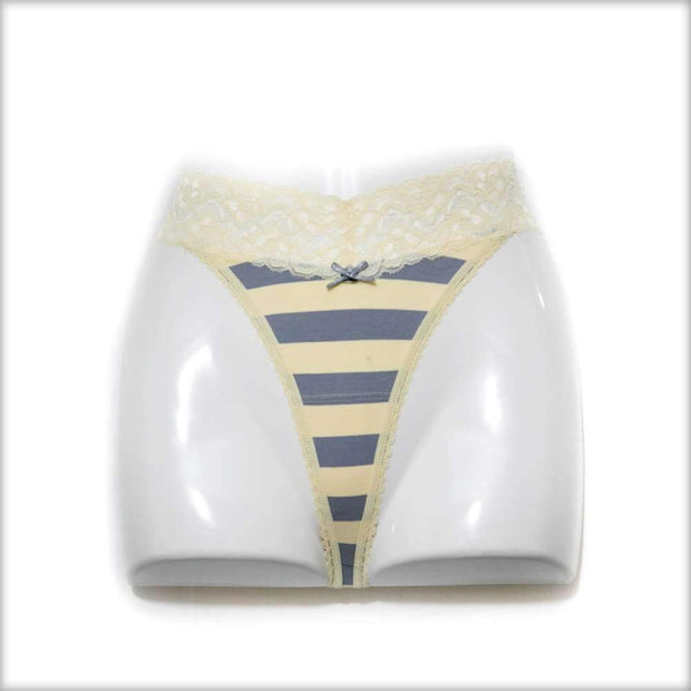 Net Lace Yellow & Grey Panty - Panty - diKHAWA Online Shopping in Pakistan